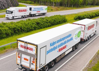 Neste + Hesburger: грузовые машины будут ездить на возобновляемом топливе из использованного масла