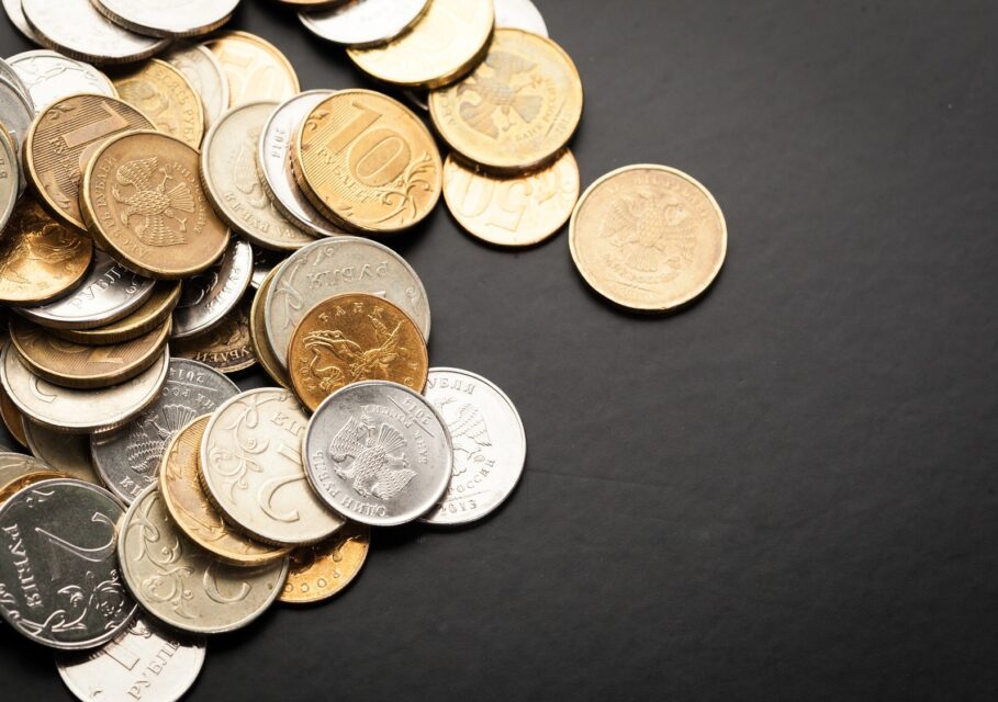 Money. Money close. Russian money - rubles