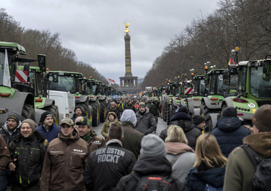 протесты фермеров