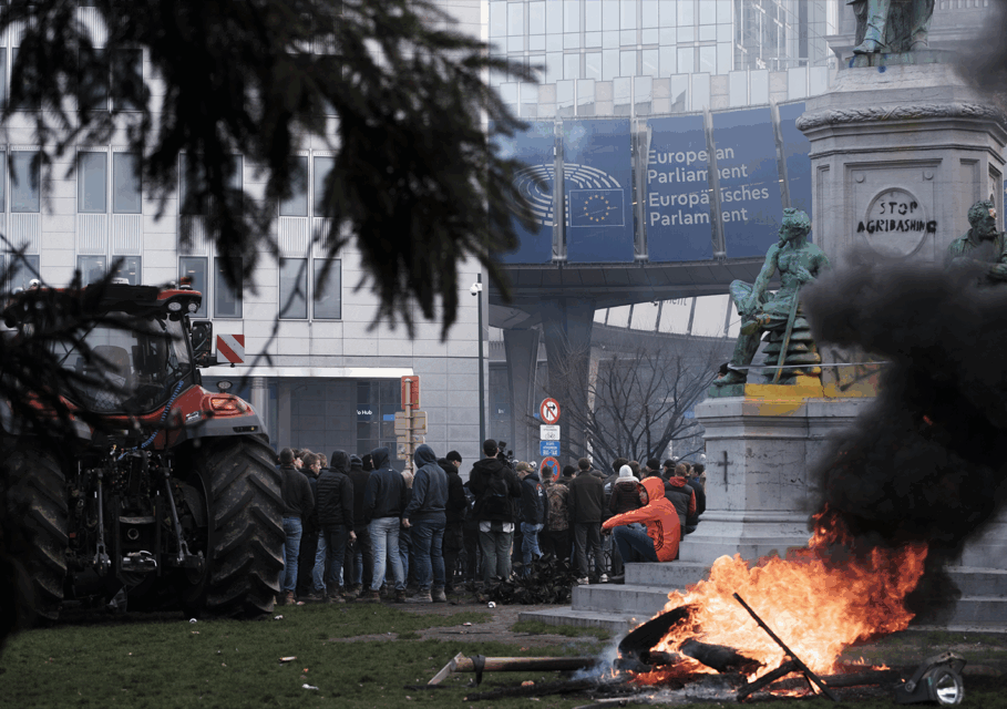 протесты фермеры