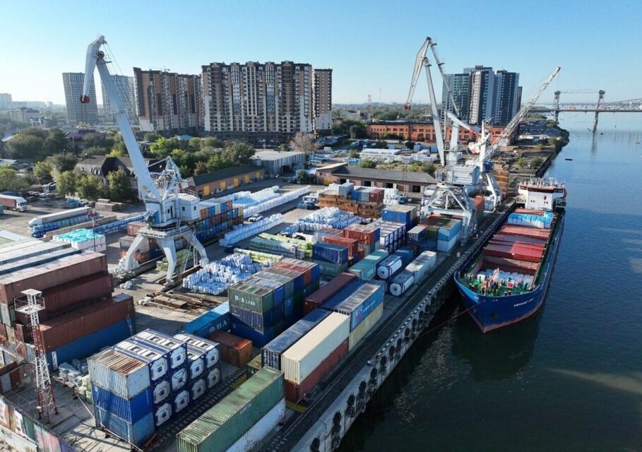 порт астрахань волга грузо река область перевалка